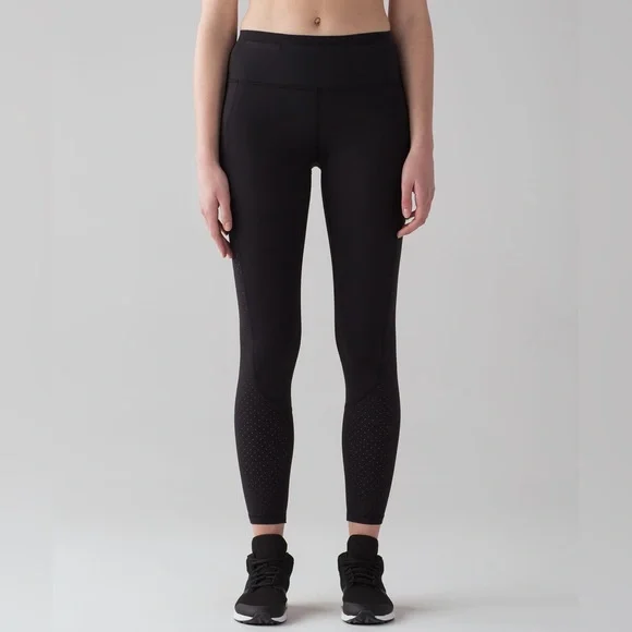 LK New Lululemon Mind Over Miles High Rise Run Leggings Tights Pants Womens 4 S - Picture 8 of 17